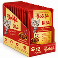 Bobita Hrana Umeda Pisici cu Carne de Vita 85g – Nutriție Completă 12 bucăți