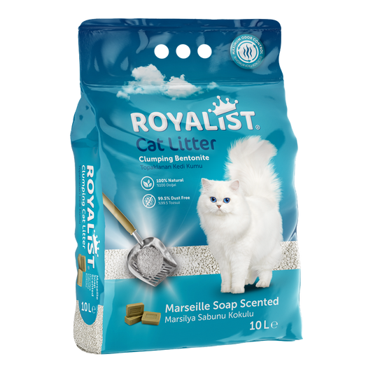 Așternut Nisip pentru Pisici Royalist Bentonita Marseille 5L - Absorbtie Rapida si Controlul Mirosului