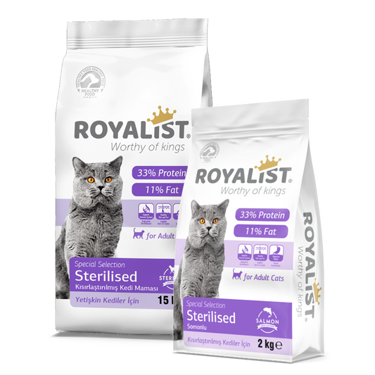 Hrana Uscata pentru Pisici Sterilizate Royalist cu Somon 2Kg - Formula pentru Pisici Sterilizate