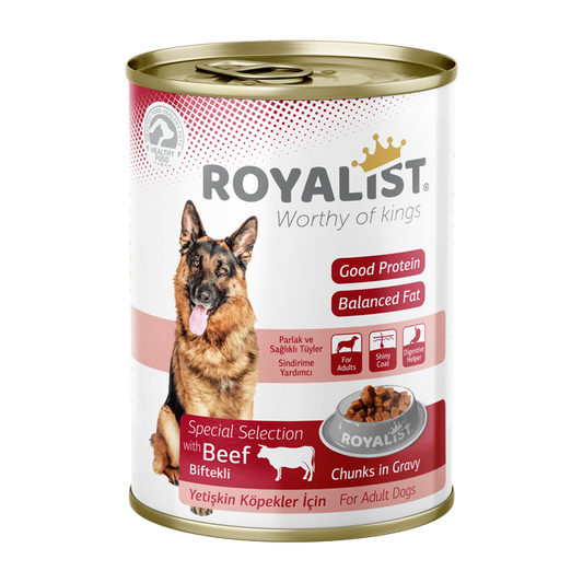 Conserva pentru Caini Royalist cu Vita 400g - Hrana Umeda Savuroasa pentru Caini
