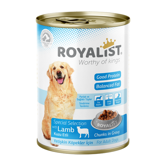 Conserva pentru Caini Royalist cu Miel 400g - Hrana Umeda pentru Caini Adulti