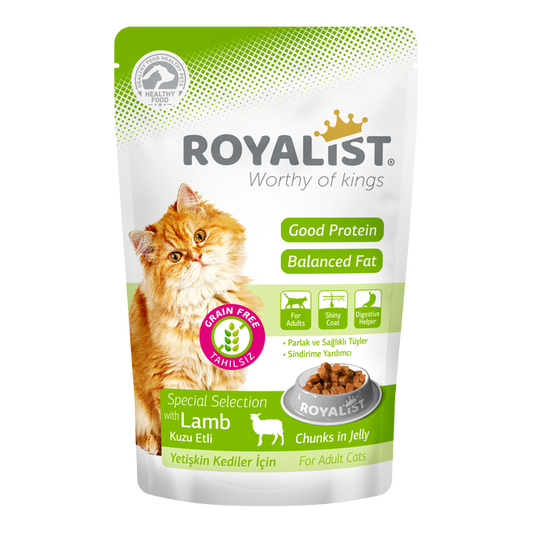 Plic Hrana Umeda Grain Free pentru Pisici Royalist cu Miel 85g - Hrana fara Cereale pentru Pisici