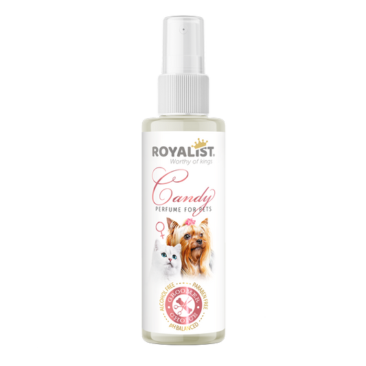 Parfum pentru Pisici si Caini Royalist Female Candy 100ml - Parfum Fresh si Prospetime de Lunga Durata