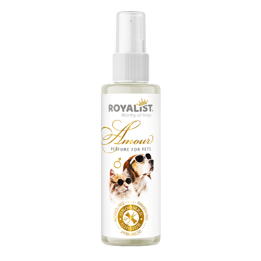 Parfum pentru Pisici si Caini Royalist Mascul Amoure 100ml - Prospetime si Parfum Elegant pentru Blana
