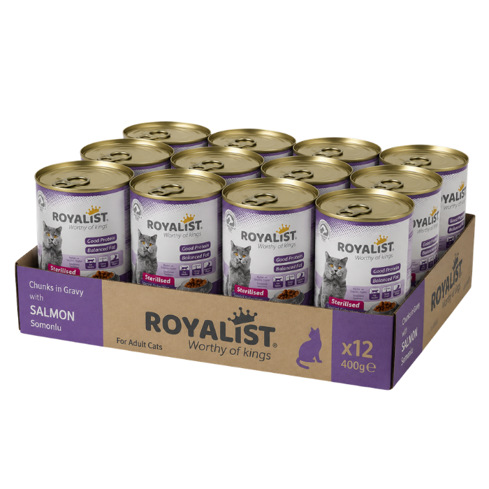 Conservă Royalist Sterilizate Somon 400g - 12 Bucăți Bax