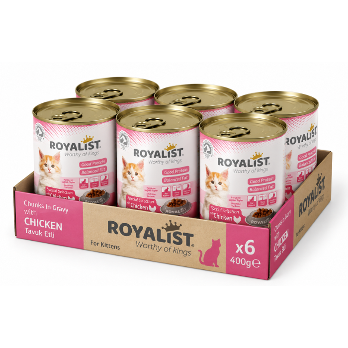 Conservă Royalist Kitten Pui 400g - 6 bucăți