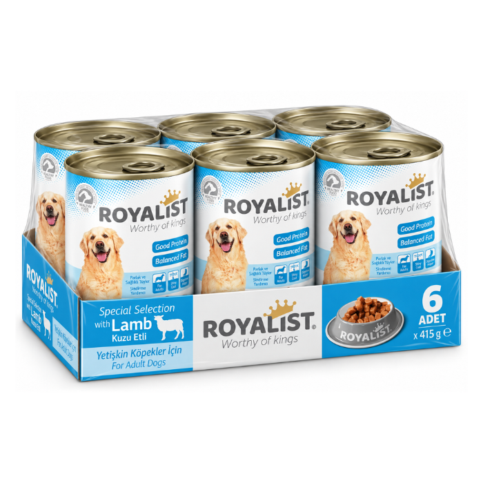 Conservă Royalist cu Miel 400g pentru Câini - 6 Bucăți Bax