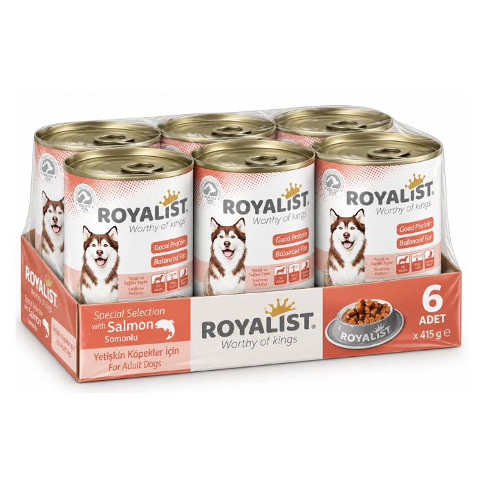 Conservă Royalist cu Somon 400g pentru Câini - 6 Bucăți Bax