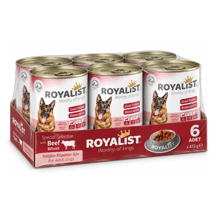 Conservă Royalist cu Vită 400g pentru Câini - 6 Bucăți Bax