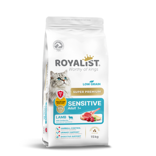 HRANA USCATA, SUPER PREMIUM, ROYALIST, PISICA ADULT, SENSITIVE MIEL 15KG