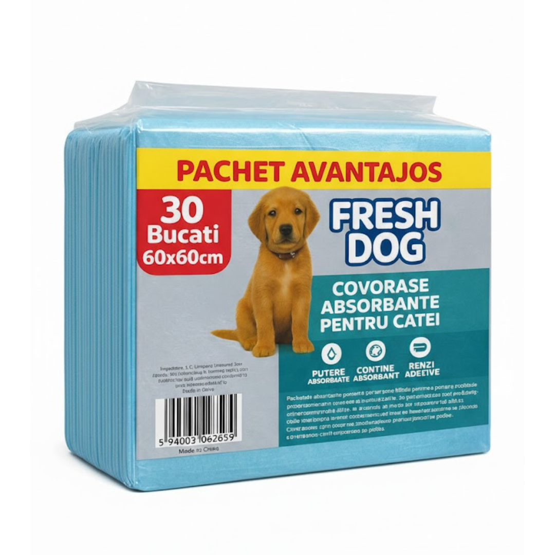 Covorase Igienice FRESHDOG 60x60cm 30buc
