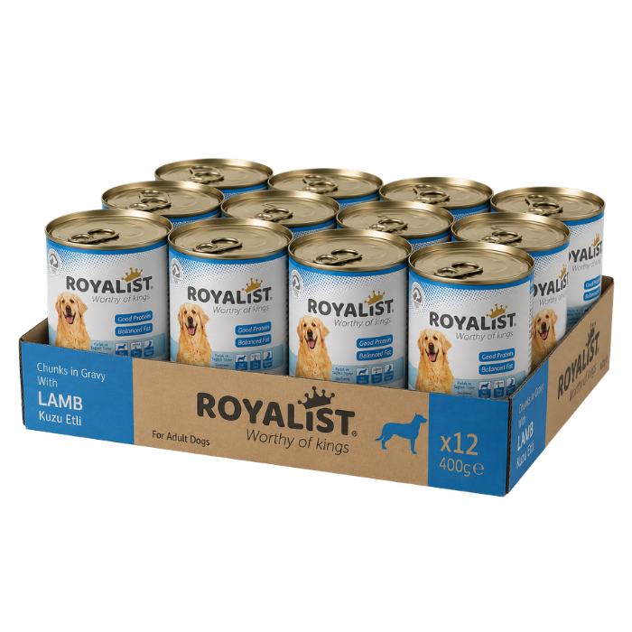 Conservă Royalist cu Miel 400g pentru Câini - 12 Bucăți Bax