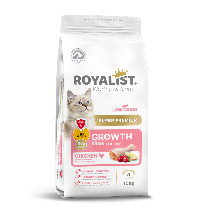 Hrana Uscată Royalist Kitten cu Pui 15Kg pentru Pisici